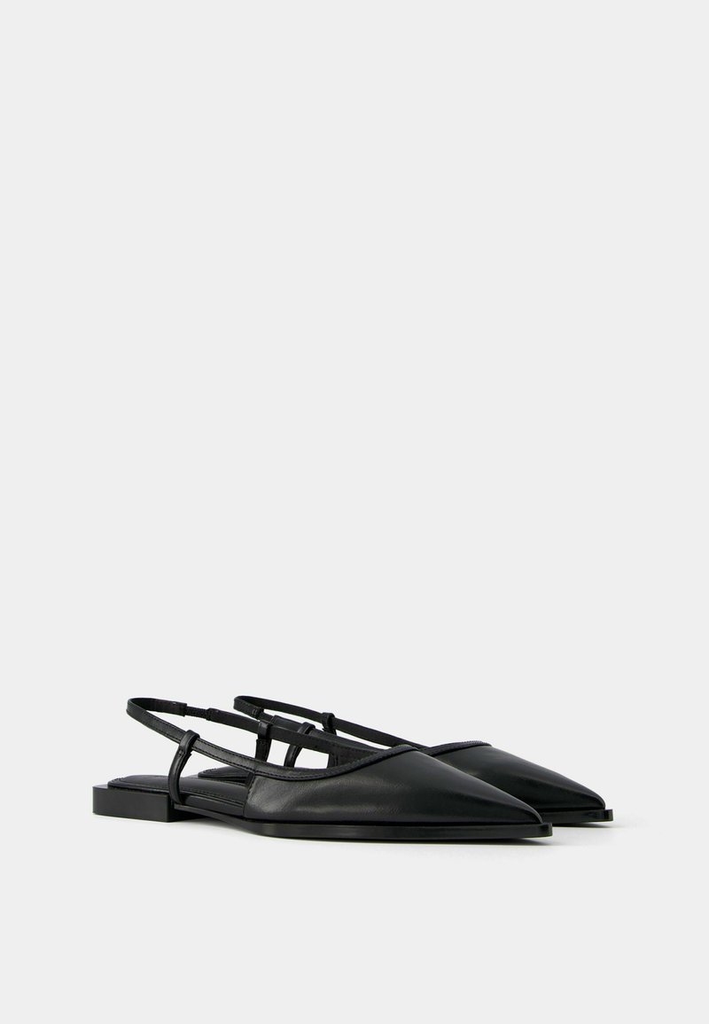 Bershka Bershka POINTED - Slingback ballet pumps - black Top Angebot