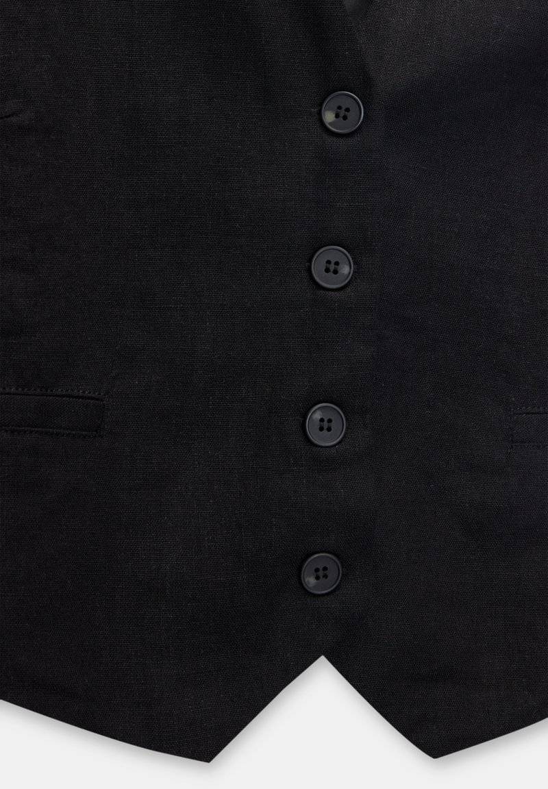 PULL&BEAR PULL&BEAR BASIC RUSTIC - Waistcoat - black Super Rabatt