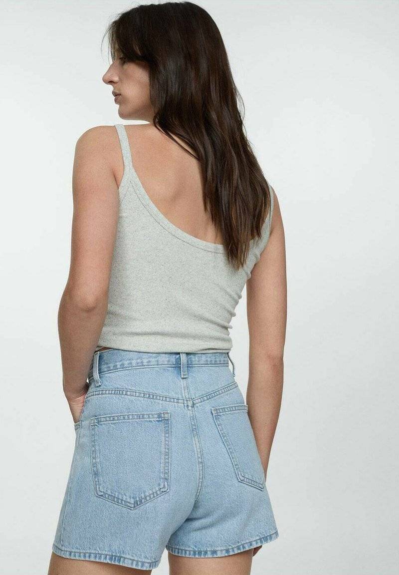 Mango Mango Denim shorts - light blue 50% Rabatt mit kostenlosem Versand