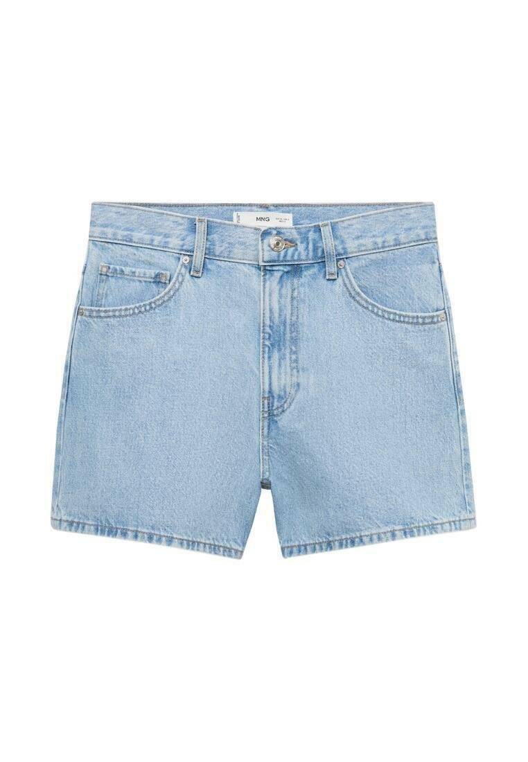 Mango Mango Denim shorts - light blue 50% Rabatt mit kostenlosem Versand