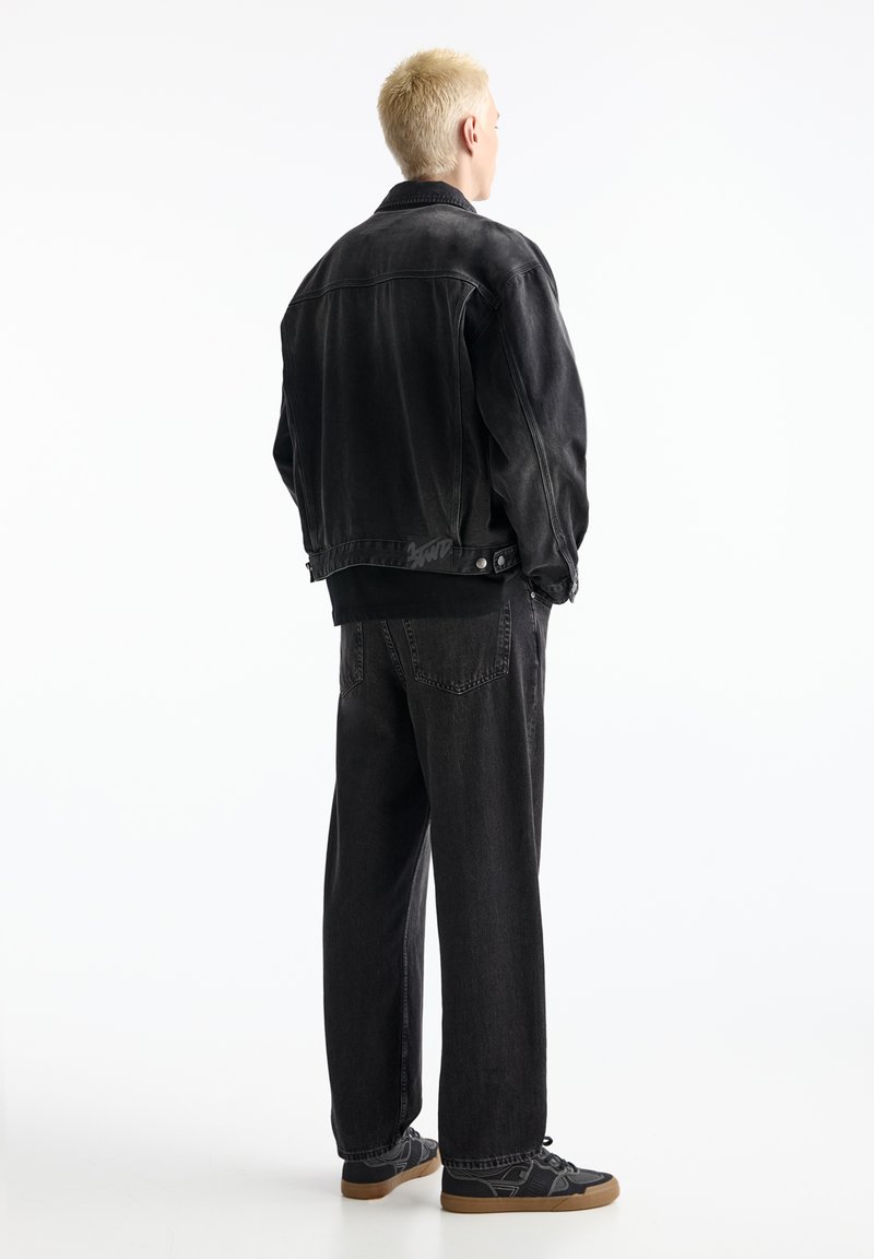 PULL&BEAR PULL&BEAR BAGGY FIT - Straight leg jeans - black Kostenloser Versand international