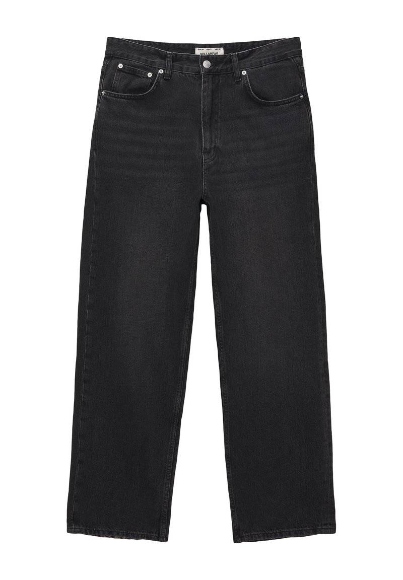 PULL&BEAR PULL&BEAR BAGGY FIT - Straight leg jeans - black Kostenloser Versand international