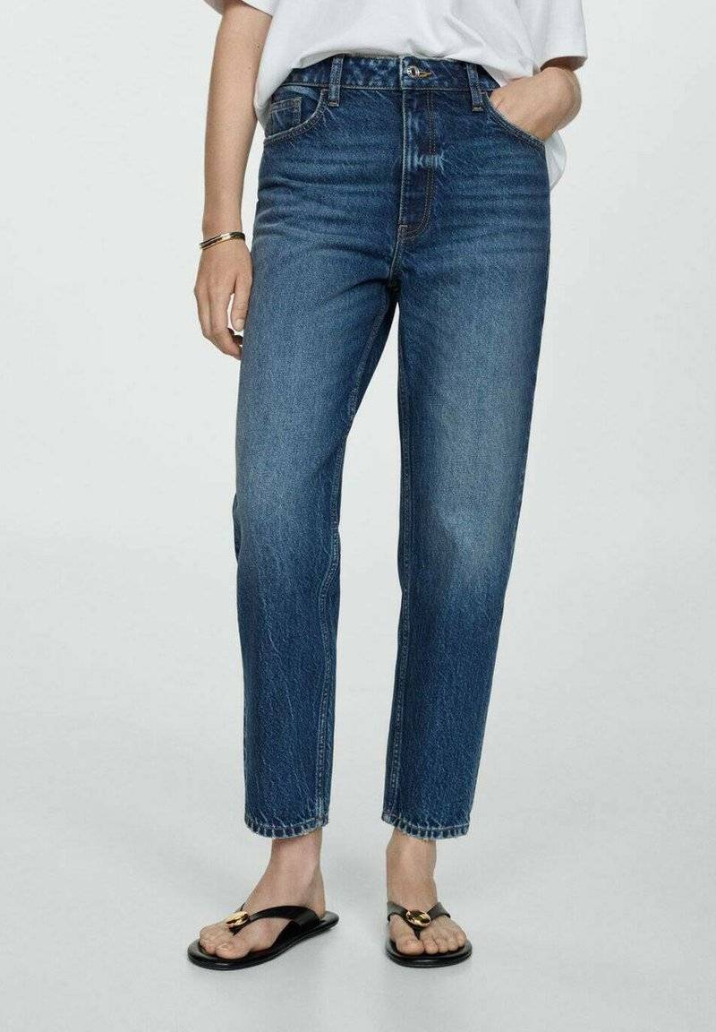 Mango Mango Relaxed fit jeans - bleu foncé Fabrikladen
