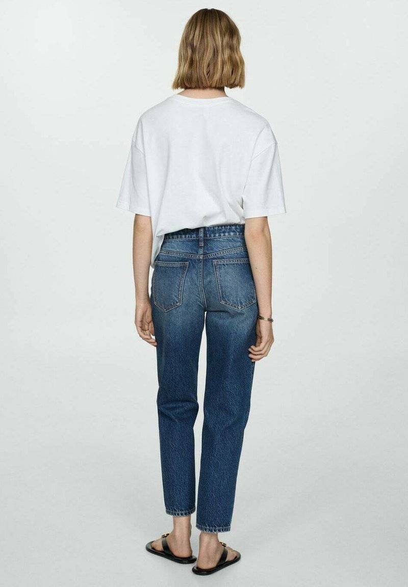 Mango Mango Relaxed fit jeans - bleu foncé Fabrikladen