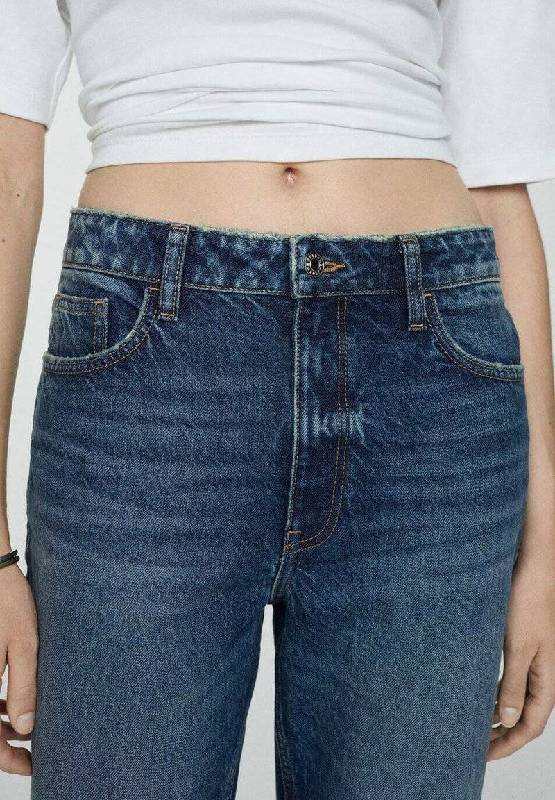 Mango Mango Relaxed fit jeans - bleu foncé Fabrikladen