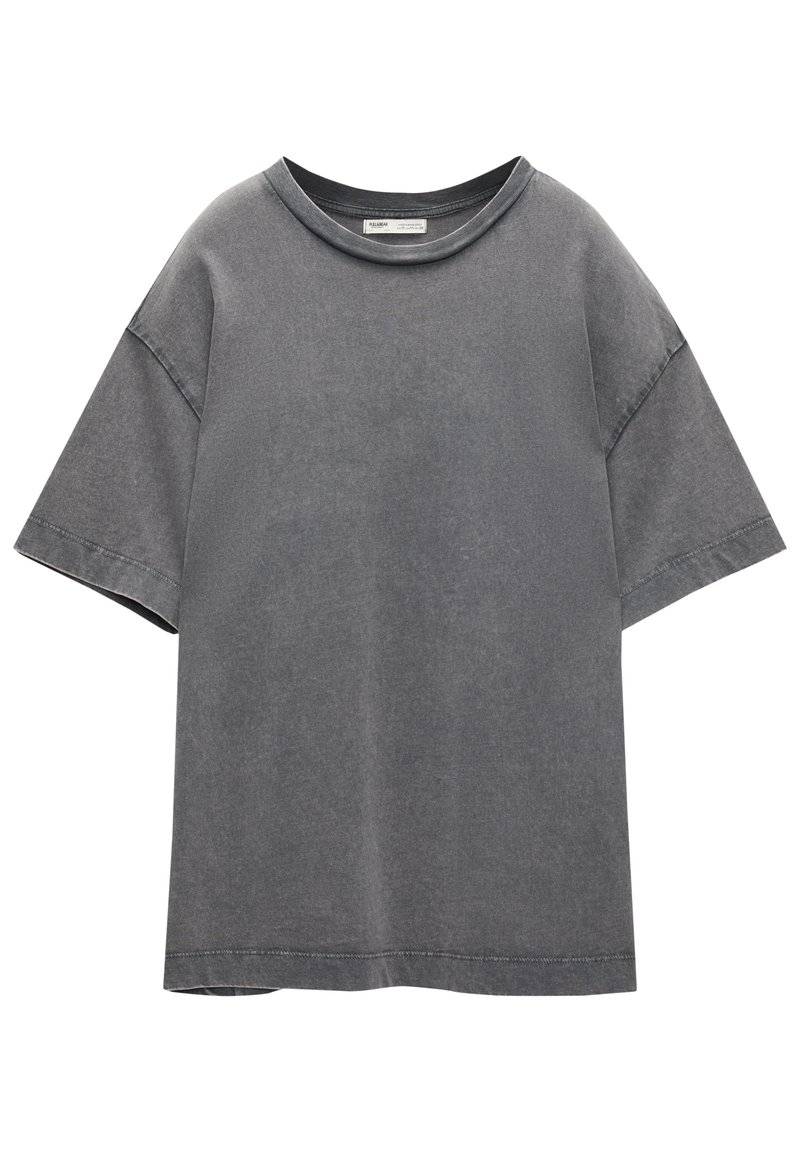 PULL&BEAR PULL&BEAR SHORT SLEEVE - Basic T-shirt - dark grey Begrenzt auf 3 Tage