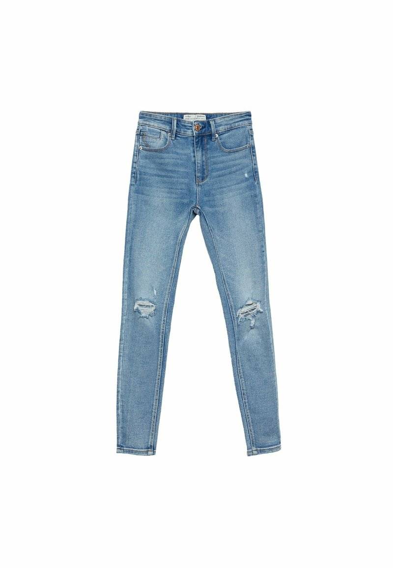 Stradivarius Stradivarius Jeans Skinny Fit - neon blue zollfrei