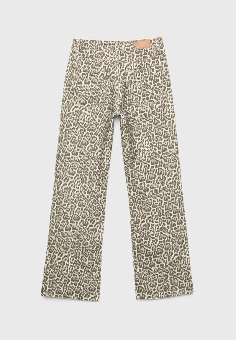 Stradivarius Stradivarius PRINTED - Straight leg jeans - camel Rabatte dieses Monats