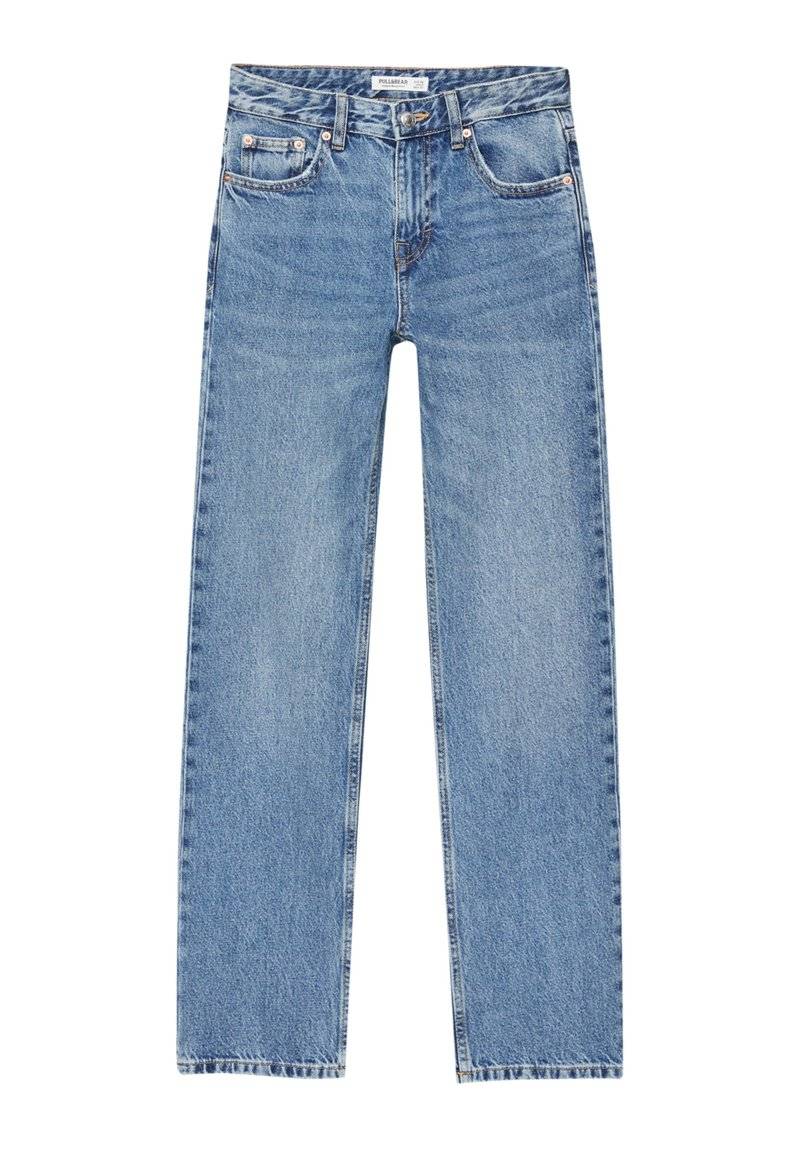 PULL&BEAR PULL&BEAR MID-WAIST - Straight leg jeans - blue denim Auslauf