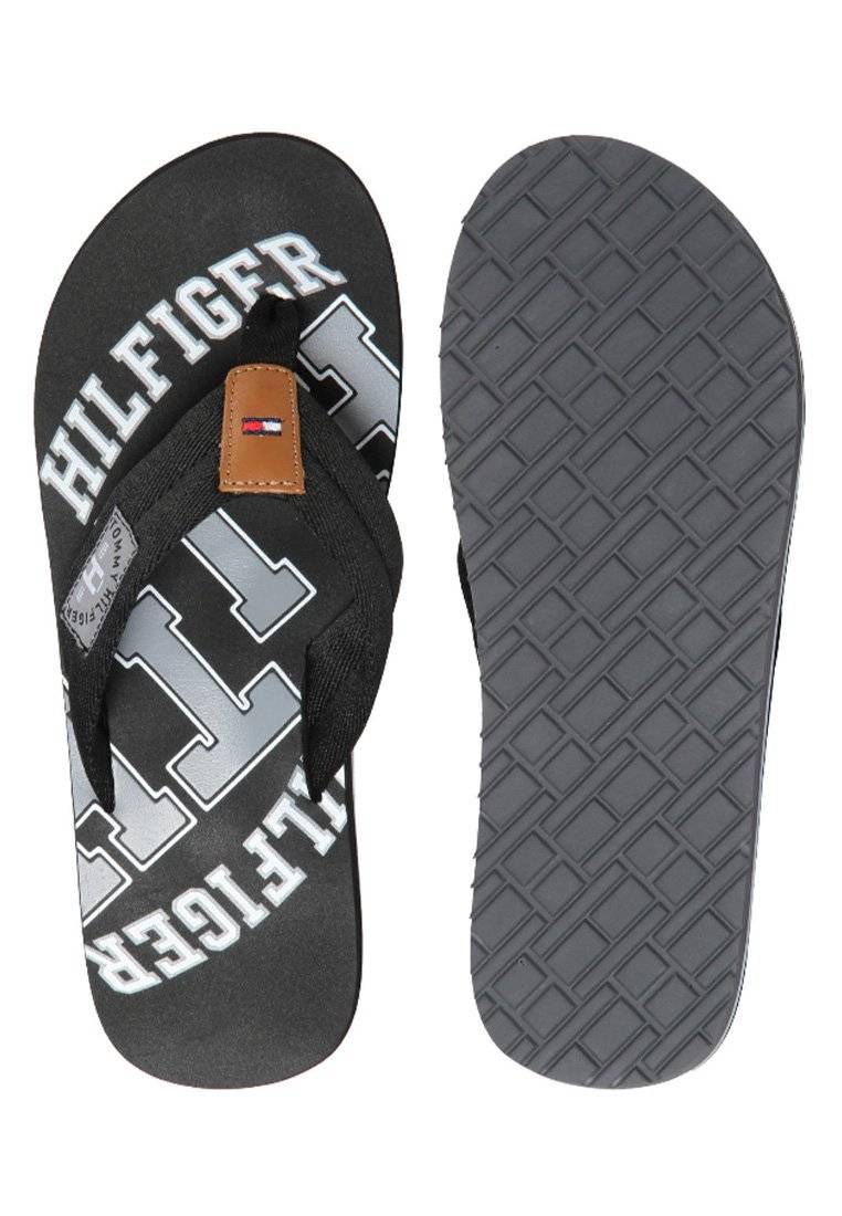 Tommy Hilfiger Tommy Hilfiger HERREN - T-bar sandals - black Sonderangebote