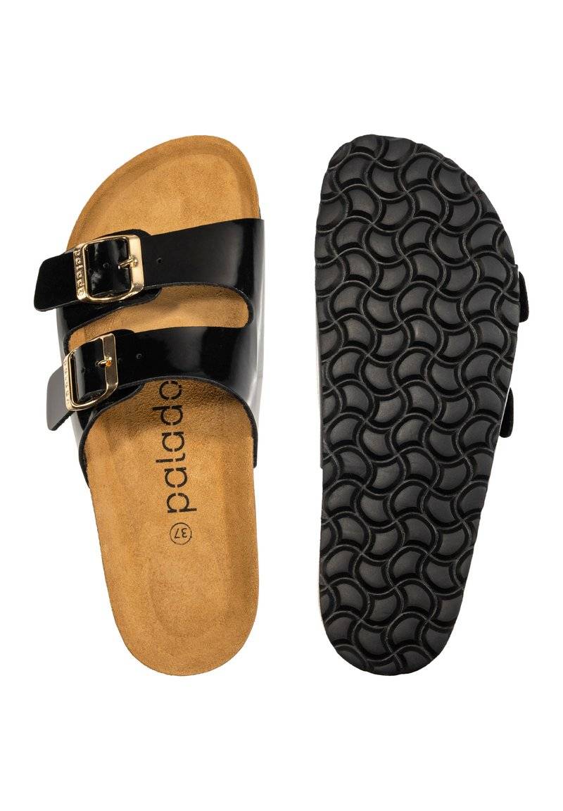 Palado Palado MILOS - Mules - lack schwarz Black Friday Preise