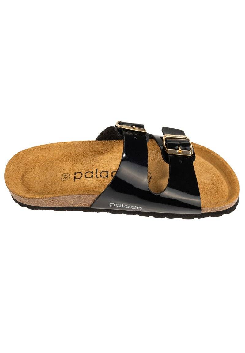 Palado Palado MILOS - Mules - lack schwarz Black Friday Preise