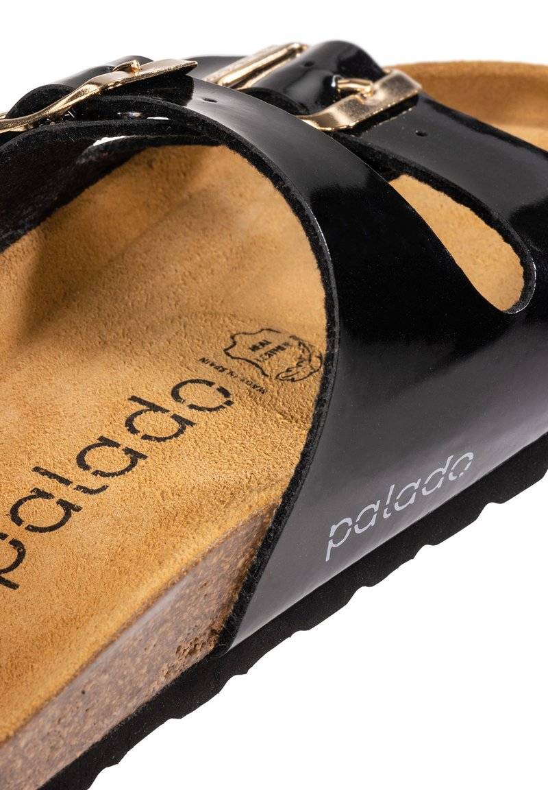Palado Palado MILOS - Mules - lack schwarz Black Friday Preise