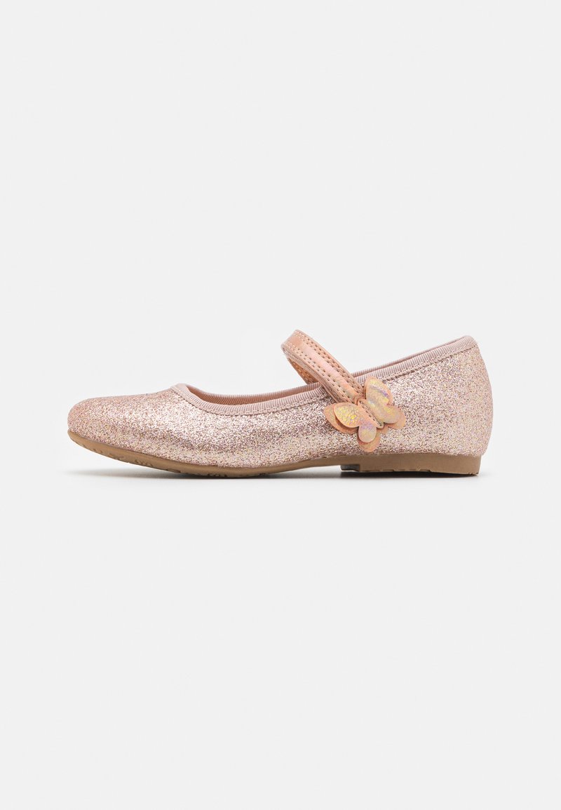 Friboo Friboo Ankle strap ballet pumps - rose gold Im Verkauf