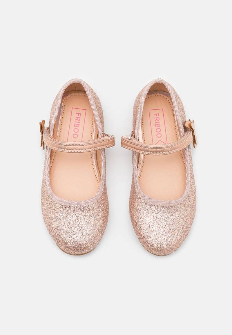 Friboo Friboo Ankle strap ballet pumps - rose gold Im Verkauf