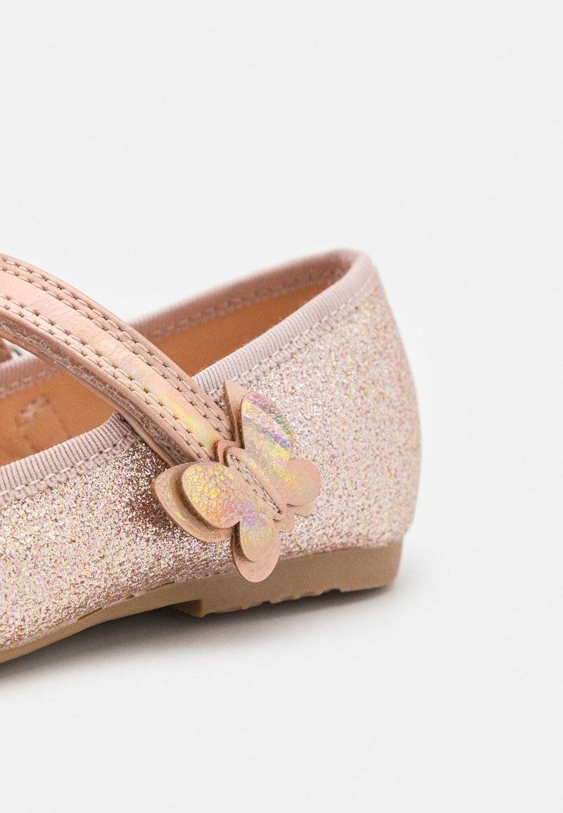 Friboo Friboo Ankle strap ballet pumps - rose gold Im Verkauf