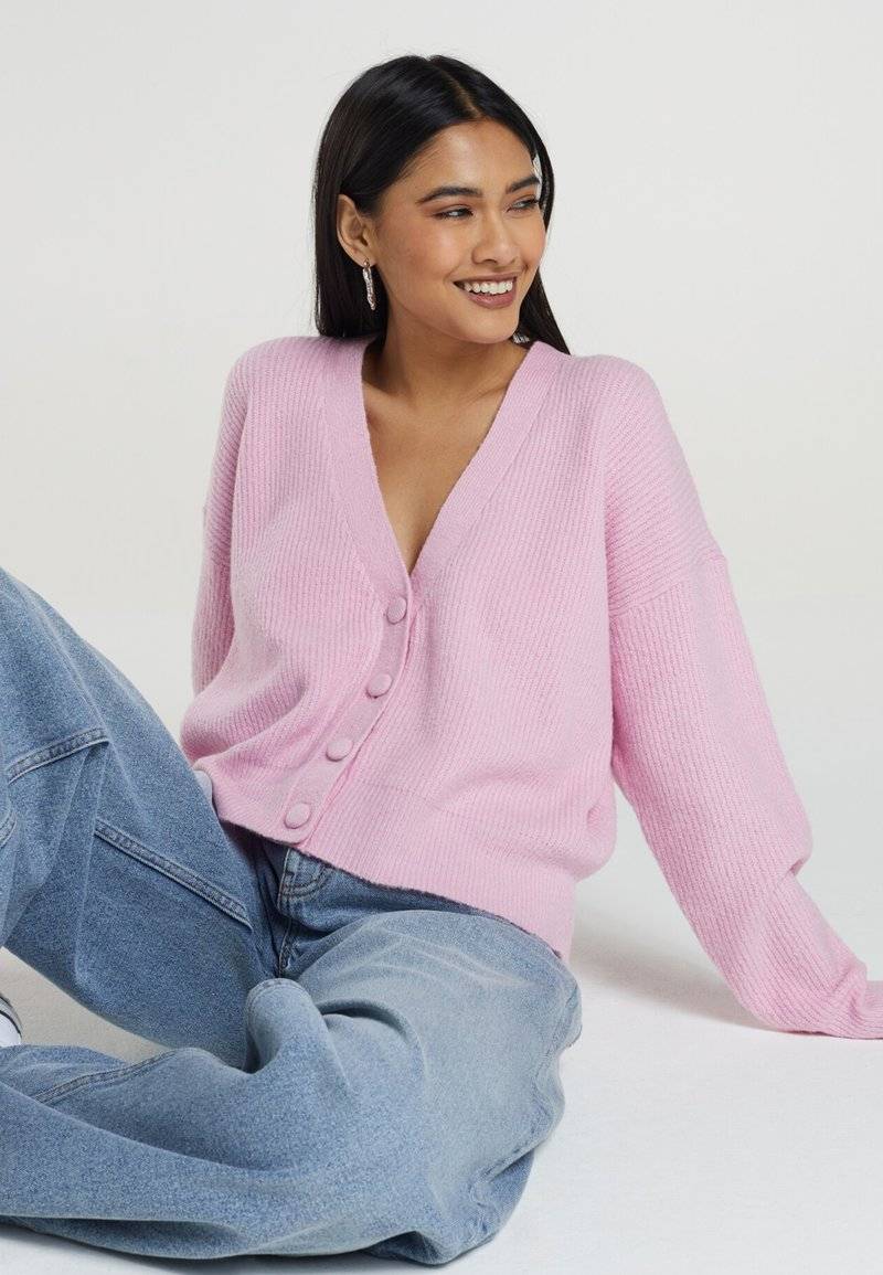Brave Soul Brave Soul LKC-230DAFFIE - Cardigan - pink Blitzangebot