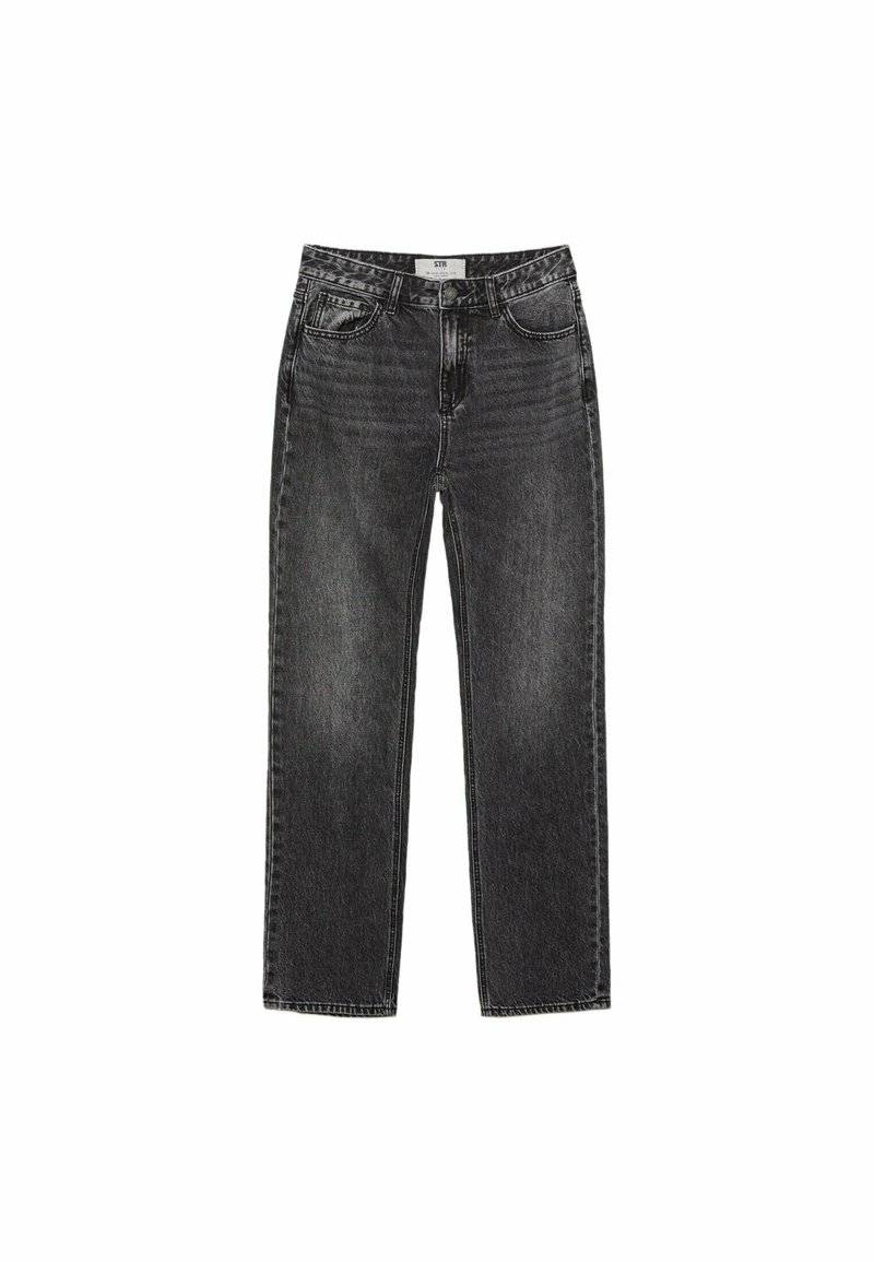 Stradivarius Stradivarius Straight leg jeans - dark grey Räumungsverkauf