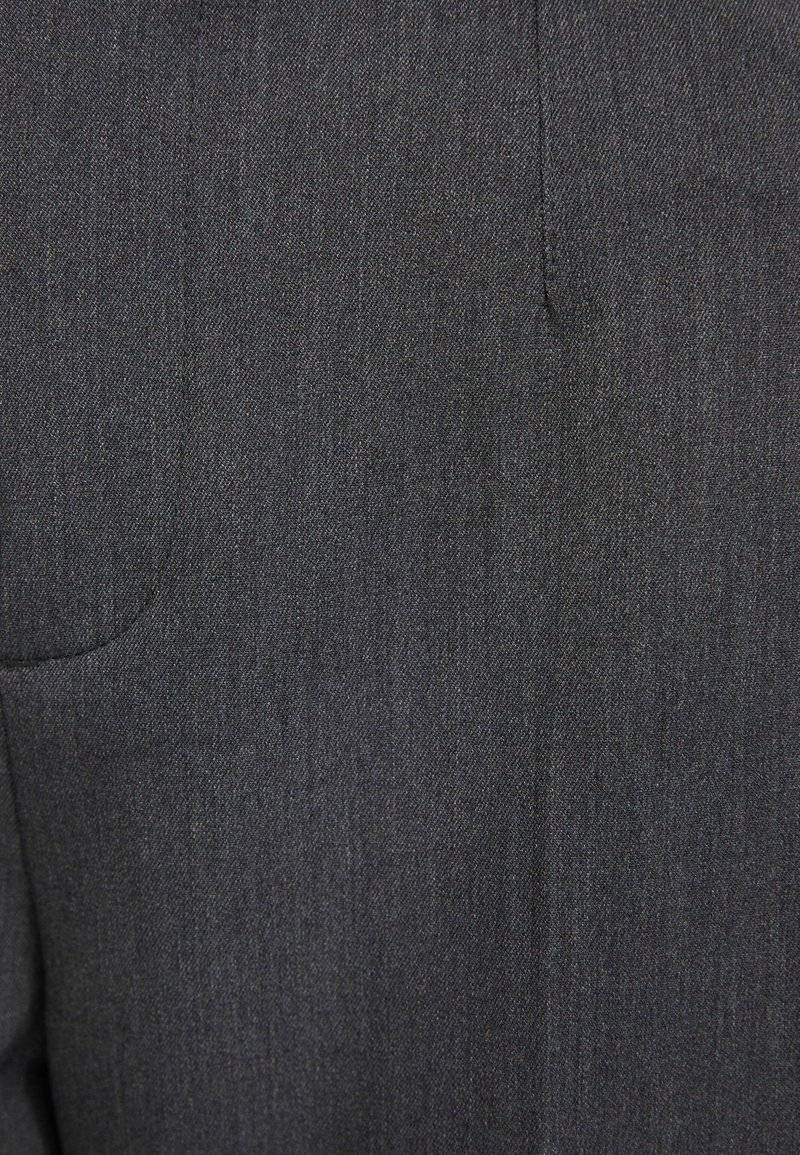 Bershka Bershka WIDE-LEG TAILORED - Trousers - mottled dark grey Tägliche Deals