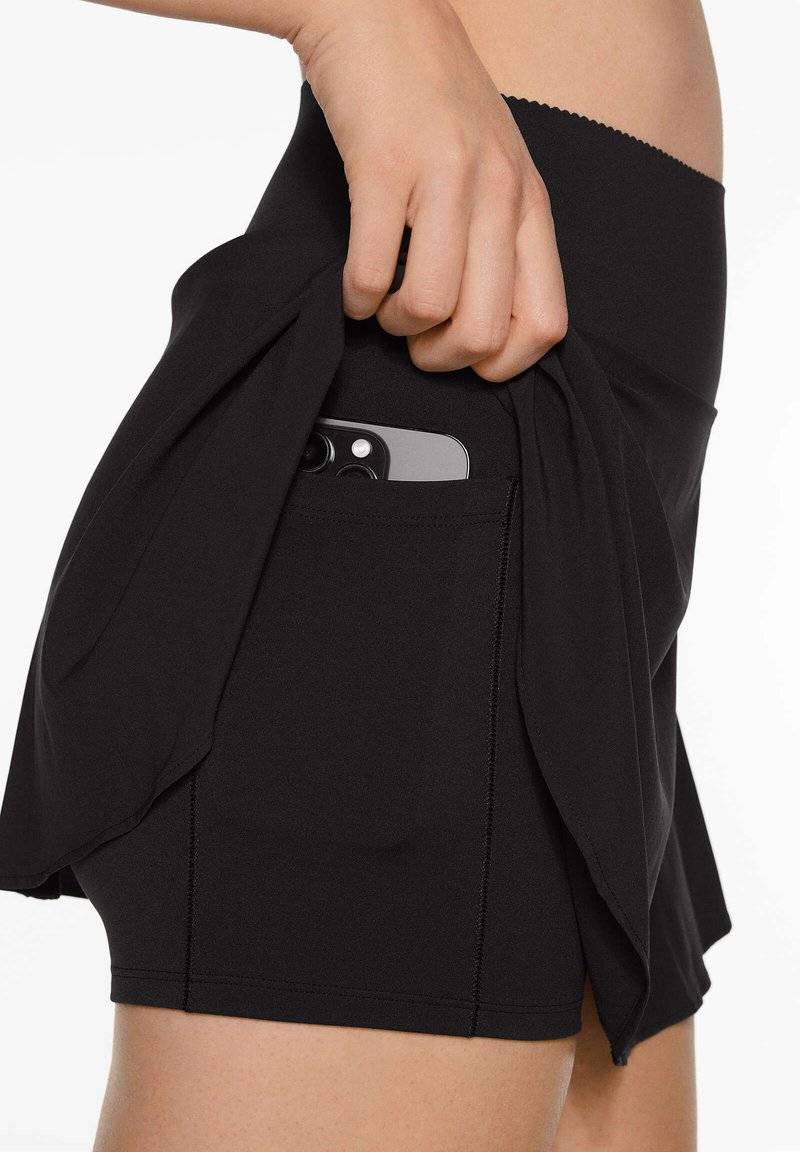 OYSHO OYSHO COMPRESSIVE - Sports skirt - black Wochenangebot