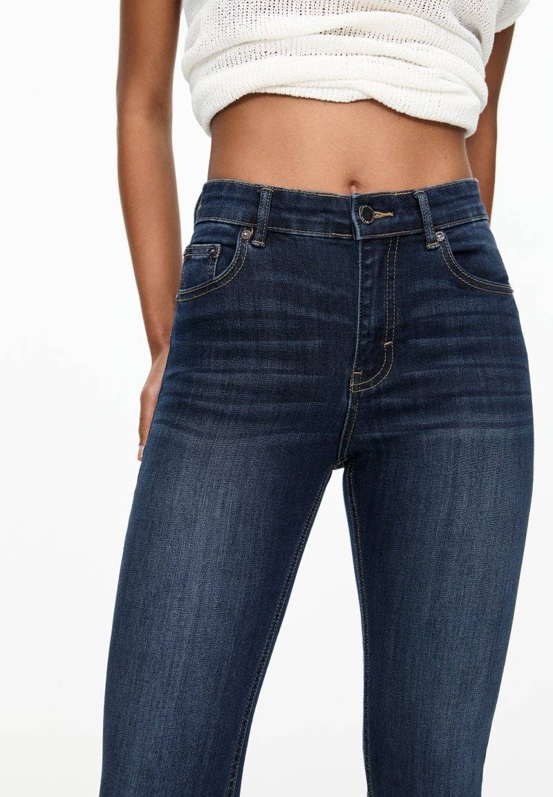 PULL&BEAR PULL&BEAR MID-RISE - Jeans Skinny Fit - dark blue Letzte 2 Tage