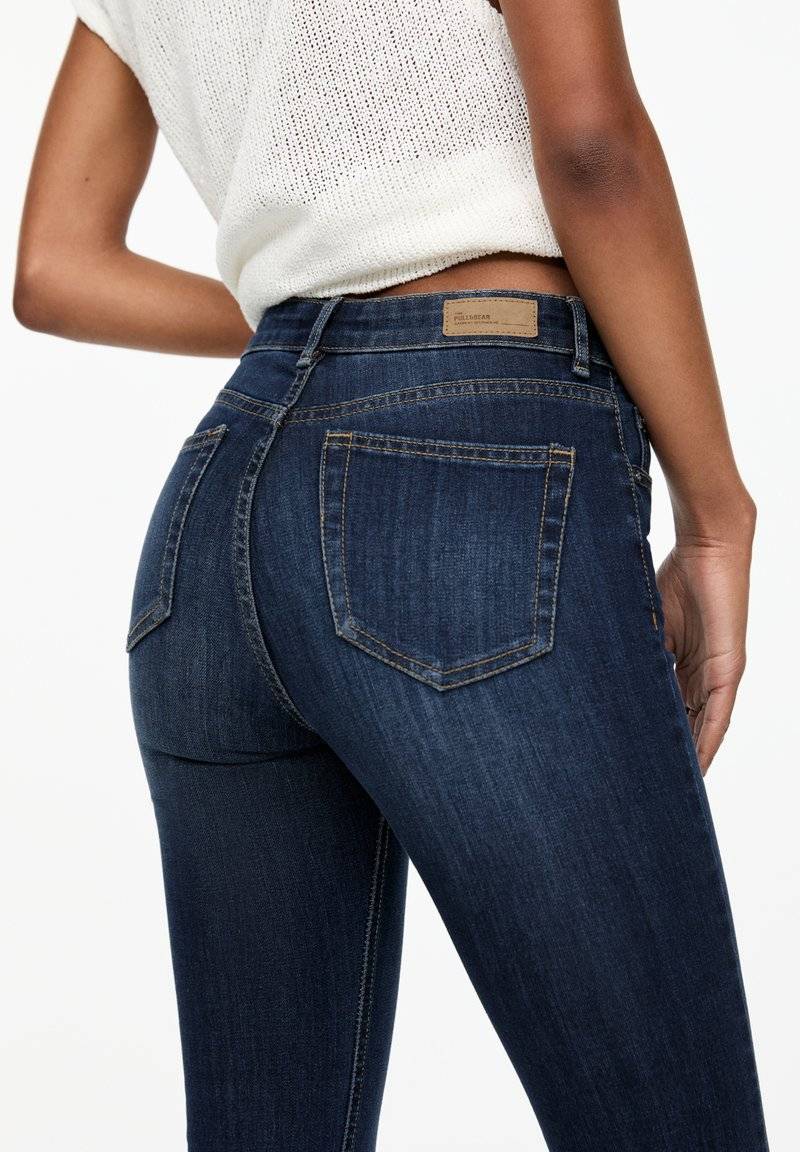 PULL&BEAR PULL&BEAR MID-RISE - Jeans Skinny Fit - dark blue Letzte 2 Tage