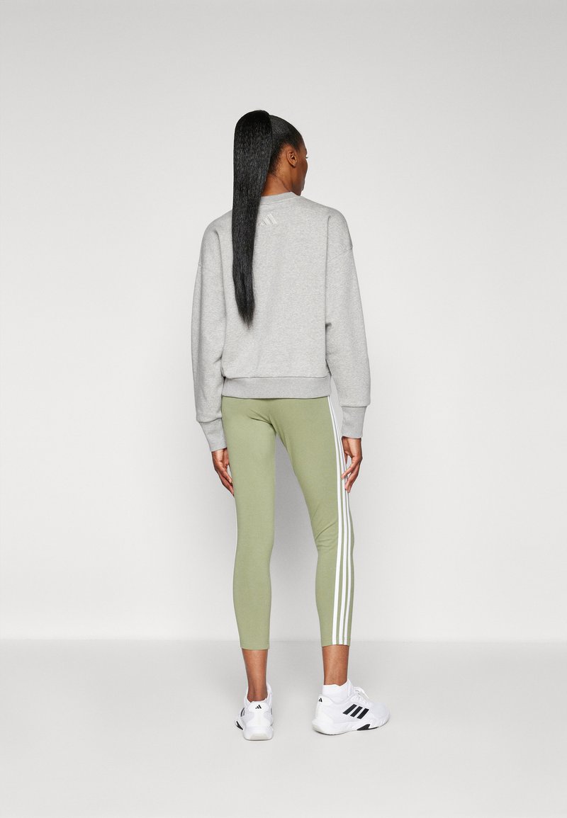 adidas Sportswear adidas Sportswear ESSENTIALS 3 STRIPES HIGH WAISTED - Leggings - tent green Hotsell