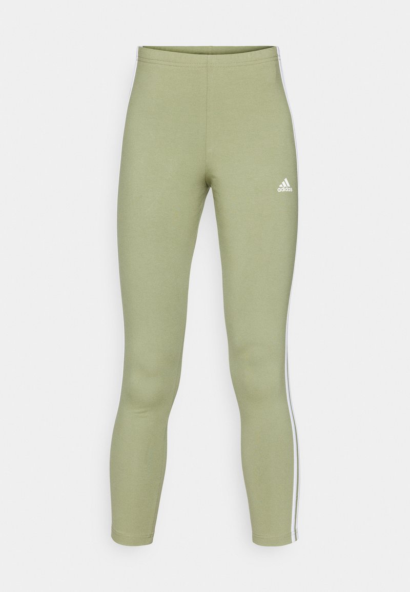 adidas Sportswear adidas Sportswear ESSENTIALS 3 STRIPES HIGH WAISTED - Leggings - tent green Hotsell