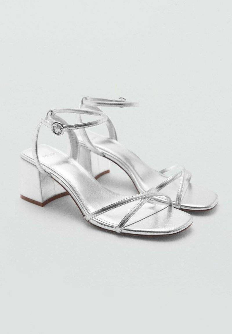 Mango Mango Sandals - plata Valentinstagsangebot