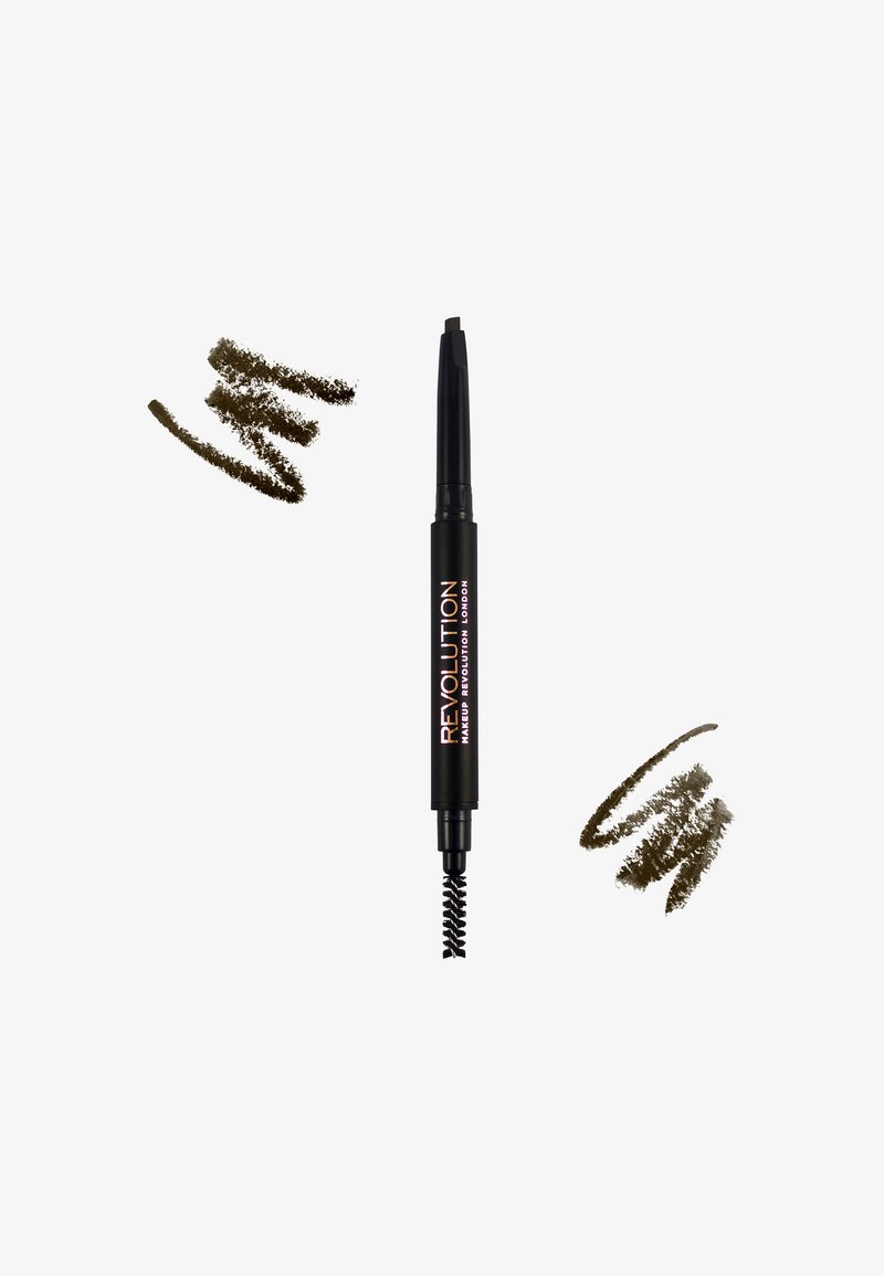 Makeup Revolution Makeup Revolution REVOLUTION DUO BROW DEFINER PENCIL - Eyebrow pencil - medium brown Zeitbegrenzte Promotion