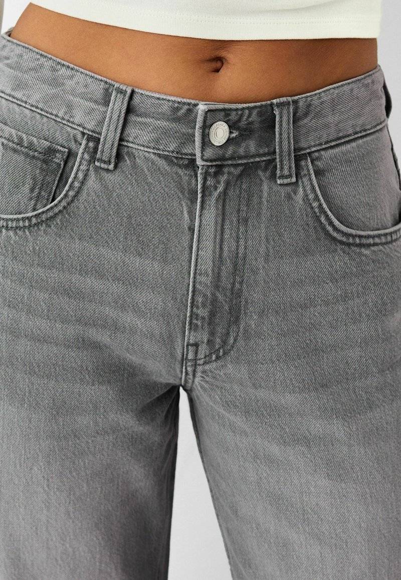 Bershka Bershka Flared Jeans - mottled dark grey Bis zu 55% Rabatt