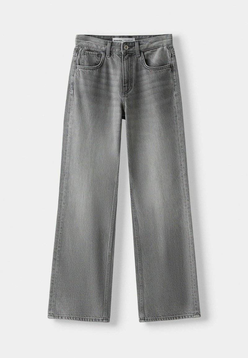 Bershka Bershka Flared Jeans - mottled dark grey Bis zu 55% Rabatt