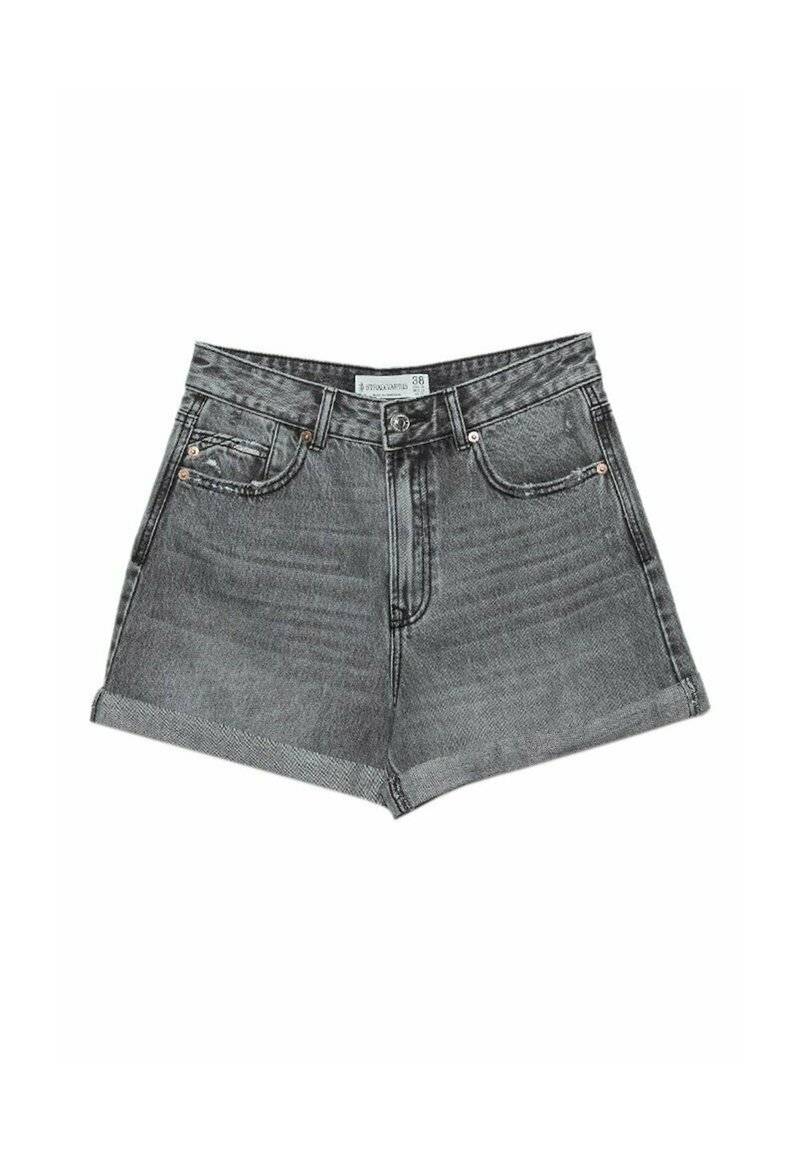 Stradivarius Stradivarius MOM - Denim shorts - grey denim Im Verkauf