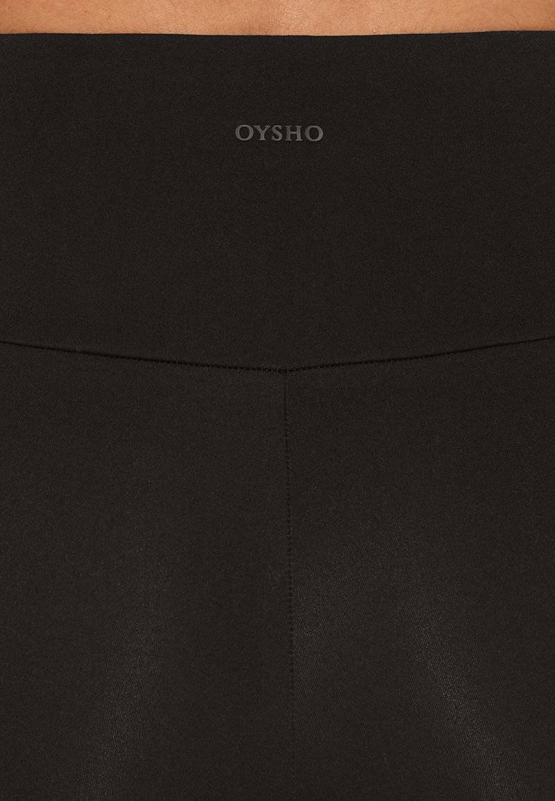 OYSHO OYSHO COMFORTLUX HIGH-RISE BIKER 20cm - Leggings - black Jubiläumsangebot