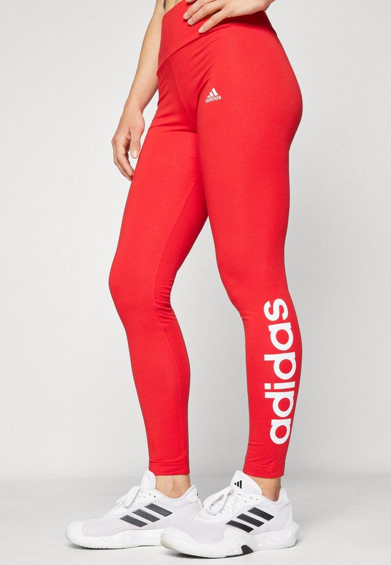 adidas Sportswear adidas Sportswear ESSENTIALS HIGH-WAISTED - Leggings - better scarlet Sonderangebot der Fabrik