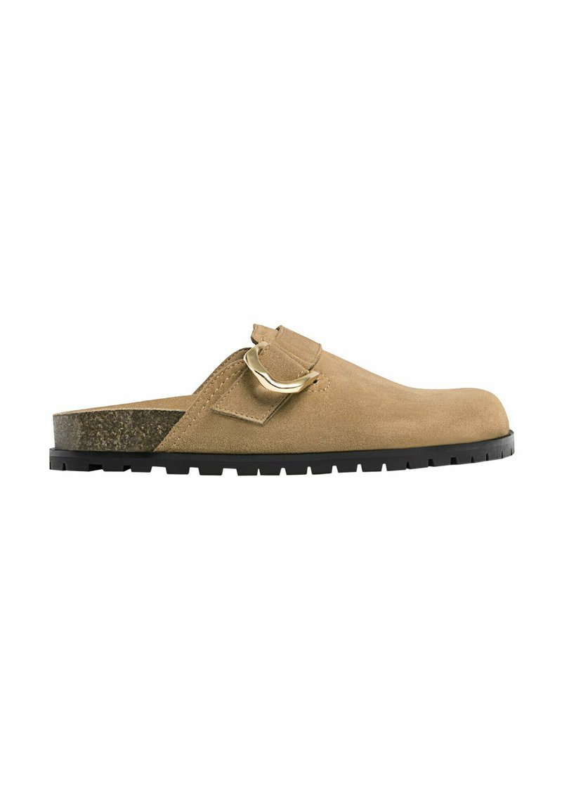 Stradivarius Stradivarius WITH BUCKLE DETAILS - Clogs - beige Online Shopping