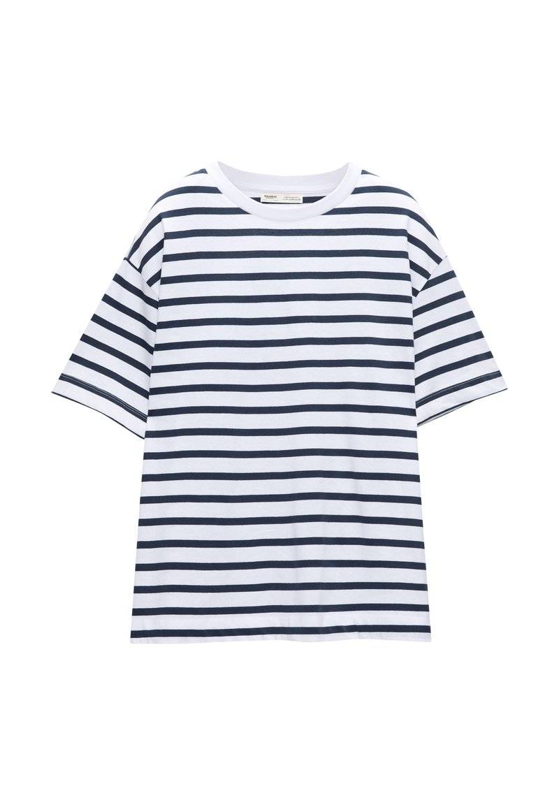 PULL&BEAR PULL&BEAR SHORT SLEEVE - Basic T-shirt - dark blue Nur noch ein Tag übrig