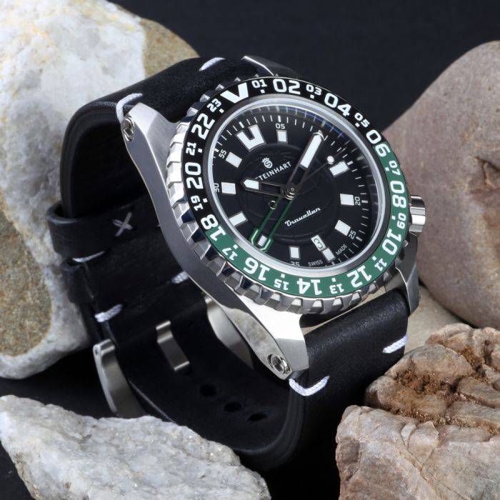 Steinhart TRAVELLER GMT green Taucheruhr Top Angebot