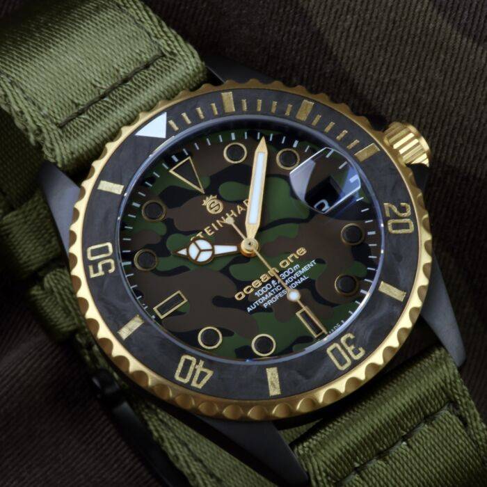 Steinhart Ocean 39 black MILITARY Camouflage Taucheruhr Online Outlet