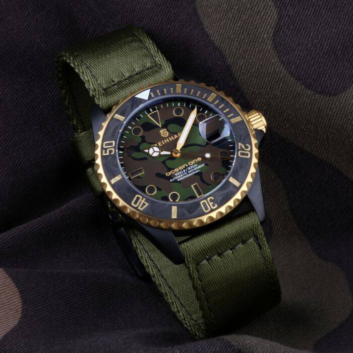 Steinhart Ocean 39 black MILITARY Camouflage Taucheruhr Online Outlet