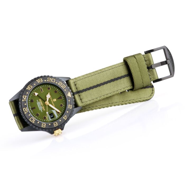 Steinhart Ocean 39 GMT black MILITARY khaki Taucheruhr Sonderangebote