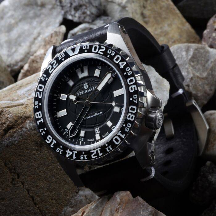 Steinhart TRAVELLER GMT black Taucheruhr Tiefpreis