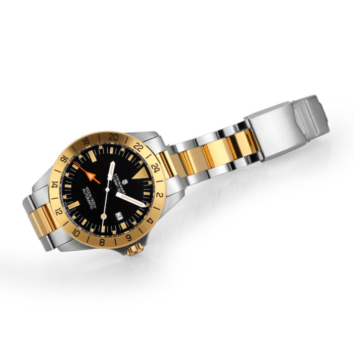 Steinhart Ocean One vintage GMT two-tone Kostenlose Rückgabe