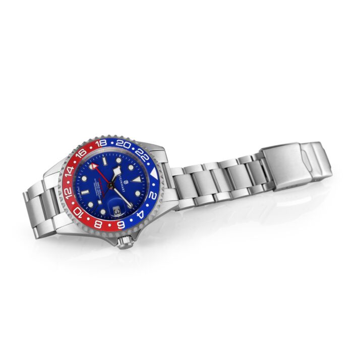 Steinhart Ocean One GMT BLUE-RED Ceramic blue dial Begrenzte Freigabe