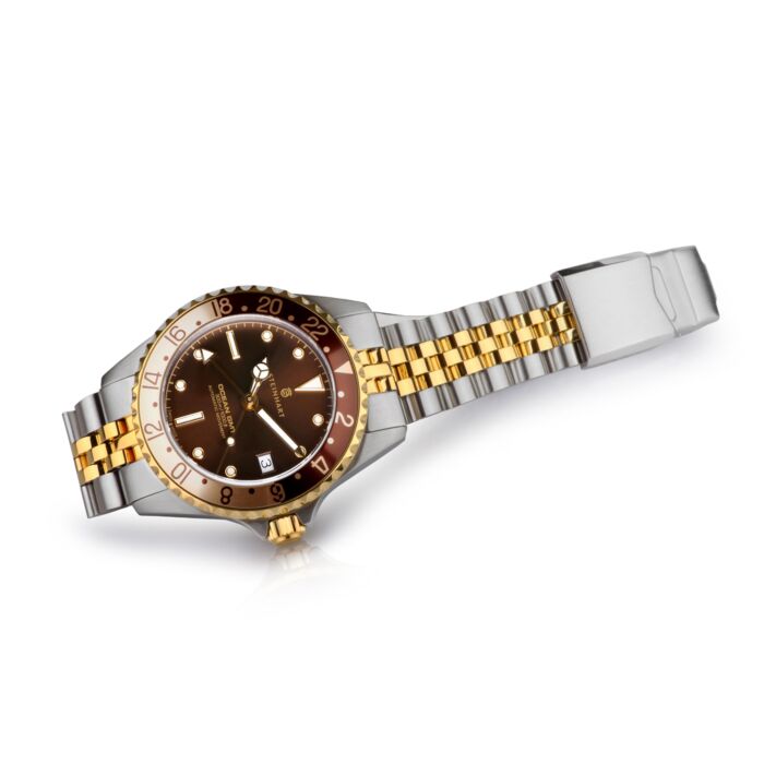 Steinhart Ocean 39 GMT.2 two-tone CHOCOLATE Taucheruhr Neueste Stile