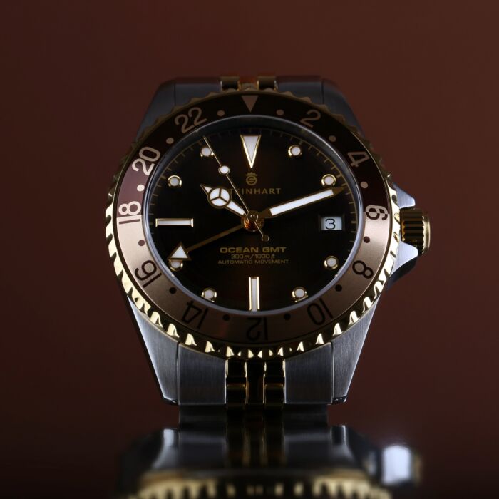 Steinhart Ocean 39 GMT.2 two-tone CHOCOLATE Taucheruhr Neueste Stile