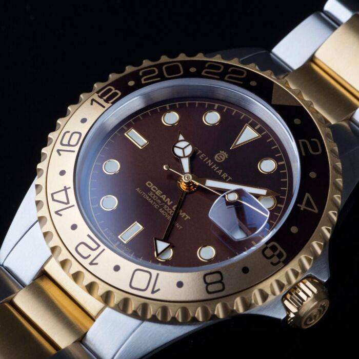 Steinhart Ocean One GMT two- tone CHOCOLATE Taucheruhr Letzter Tag