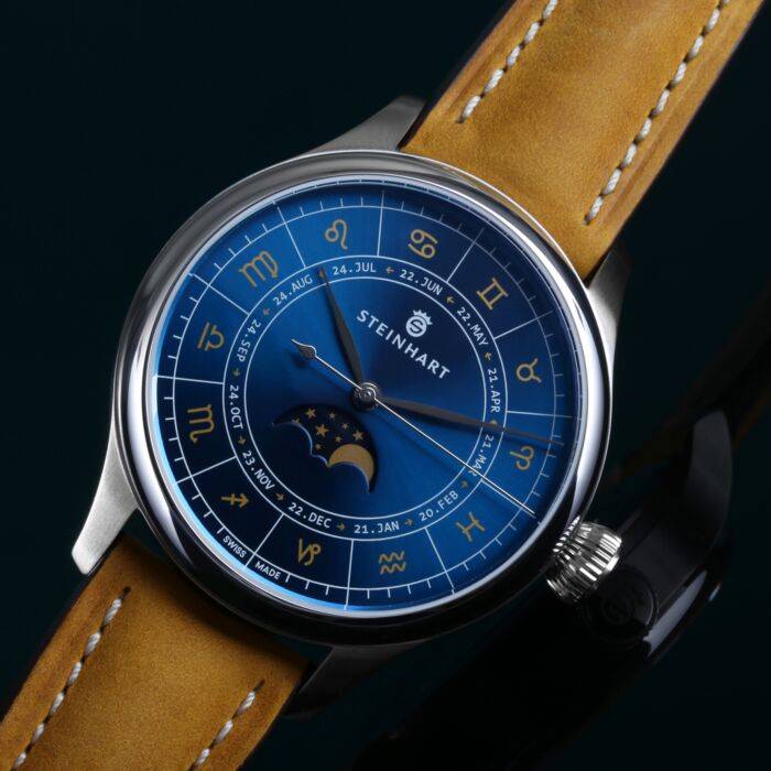 Steinhart Marine 42 Moon Phase Zodiac Nur noch ein Tag übrig