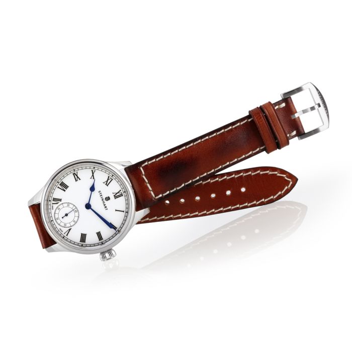 Steinhart MARINE CHRONOMETER 42 white roman Riesige Rabatte