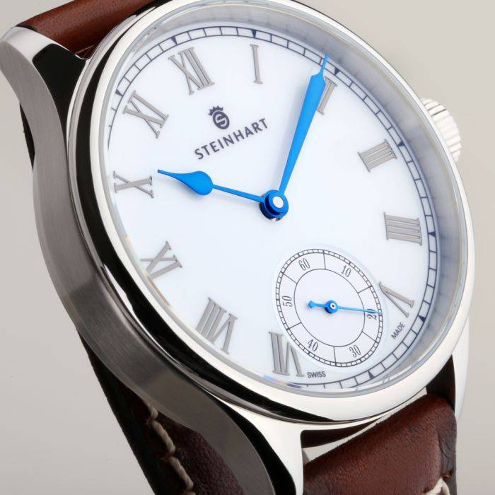 Steinhart MARINE CHRONOMETER 42 white roman Riesige Rabatte
